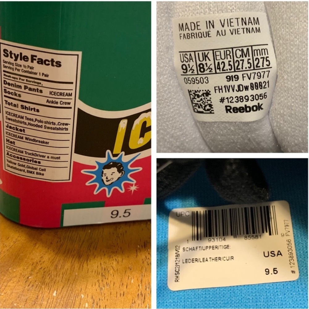 Reebok/Icecream collab Sneakers / Box Included - Picture 3 of 6